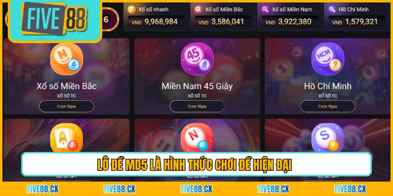 Lô đề MD5 là hình thức chơi đề hiện đại